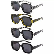 eyekeeper.com 4 Pack Thicker Frame Bifocal Reading Sunglasses SBR2035 Sunglasses White Smoke 4 Pairs Mix / +1.00,4 Pairs Mix / +1.50,4 Pairs Mix / +2.00,4 Pairs Mix / +2.50,4 Pairs Mix / +3.00,4 Pairs Mix / +3.50