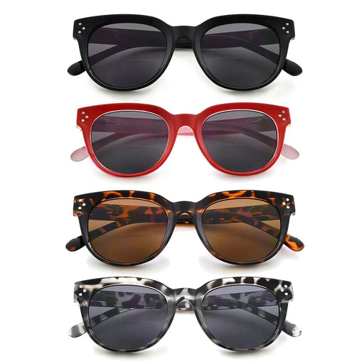 eyekeeper.com 4 Pack Thicker Frame Bifocal Reading Sunglasses SBR9110 Sunglasses White Smoke 4 Pairs Mix / +1.00,4 Pairs Mix / +1.50,4 Pairs Mix / +1.75,4 Pairs Mix / +2.00,4 Pairs Mix / +3.00