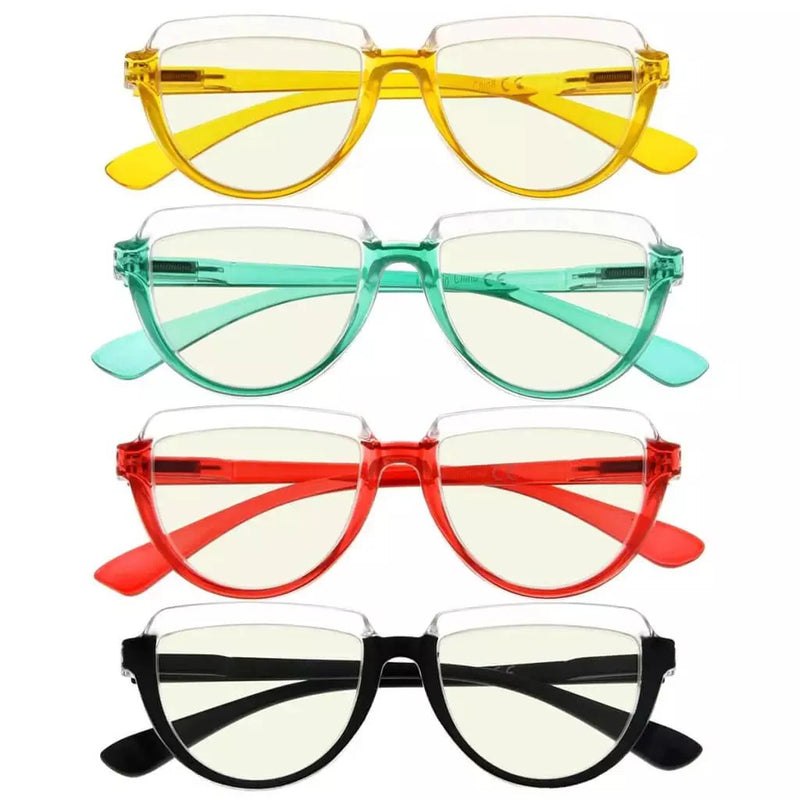 eyekeeper.com 4 Pack Thicker Frame Blue Light Filter Reading Glasses UV2006 Eyeglasses White Smoke 4 Pairs Mix / without magnification,4 Pairs Mix / +0.50,4 Pairs Mix / +0.75,4 Pairs Mix / +1.00,4 Pairs Mix / +1.25,4 Pairs Mix / +1.50,4 Pairs Mix / +1.75,4 Pairs Mix / +2.00,4 Pairs Mix / +2.50,4 Pairs Mix / +3.00