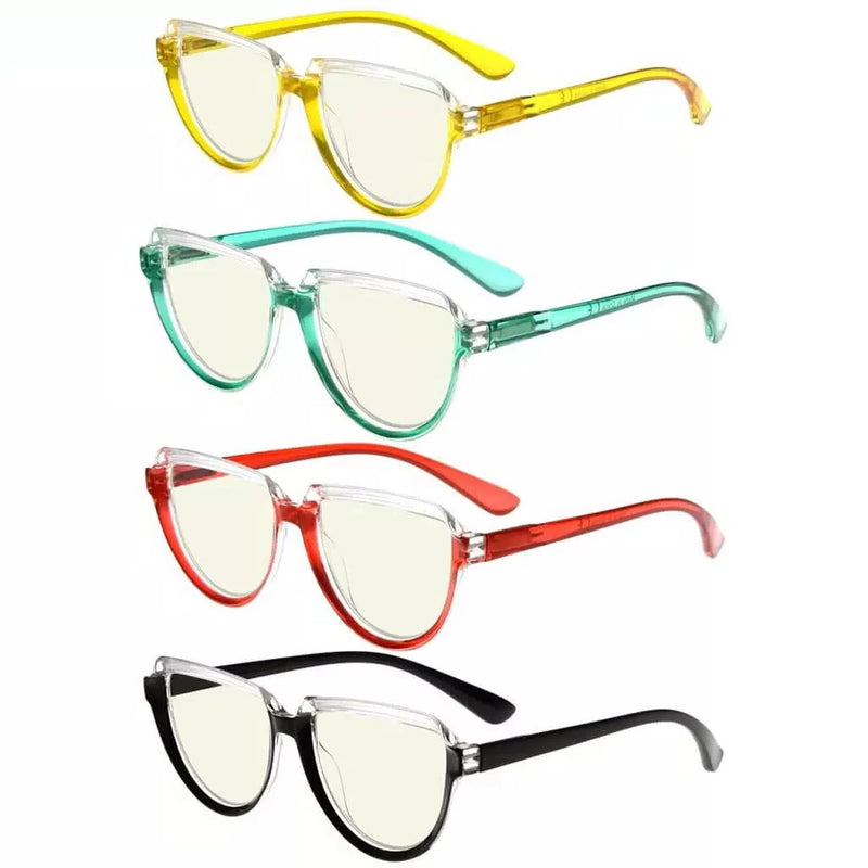 eyekeeper.com 4 Pack Thicker Frame Blue Light Filter Reading Glasses UV2006 Eyeglasses White Smoke 4 Pairs Mix / without magnification,4 Pairs Mix / +0.50,4 Pairs Mix / +0.75,4 Pairs Mix / +1.00,4 Pairs Mix / +1.25,4 Pairs Mix / +1.50,4 Pairs Mix / +1.75,4 Pairs Mix / +2.00,4 Pairs Mix / +2.50,4 Pairs Mix / +3.00