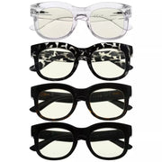 eyekeeper.com 4 Pack Thicker Frame Blue Light Filter Reading Glasses UV2013 Eyeglasses White Smoke 4 Pairs Mix / without magnification,4 Pairs Mix / +0.50,4 Pairs Mix / +0.75,4 Pairs Mix / +1.00,4 Pairs Mix / +1.25,4 Pairs Mix / +1.50,4 Pairs Mix / +1.75,4 Pairs Mix / +2.00,4 Pairs Mix / +2.50,4 Pairs Mix / +3.00