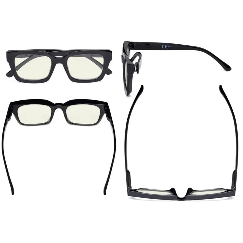 eyekeeper.com 4 Pack Thicker Frame Blue Light Filter Reading Glasses UVR9106 Eyeglasses White Smoke 4 Pairs Mix / without magnification,4 Pairs Mix / +0.50,4 Pairs Mix / +0.75,4 Pairs Mix / +1.00,4 Pairs Mix / +1.25,4 Pairs Mix / +1.50,4 Pairs Mix / +1.75,4 Pairs Mix / +2.00,4 Pairs Mix / +2.50,4 Pairs Mix / +3.00