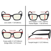 eyekeeper.com 4 Pack Thicker Frame Blue Light Filter Reading Glasses UVR9106 Eyeglasses White Smoke 4 Pairs Mix / without magnification,4 Pairs Mix / +0.50,4 Pairs Mix / +0.75,4 Pairs Mix / +1.00,4 Pairs Mix / +1.25,4 Pairs Mix / +1.50,4 Pairs Mix / +1.75,4 Pairs Mix / +2.00,4 Pairs Mix / +2.50,4 Pairs Mix / +3.00
