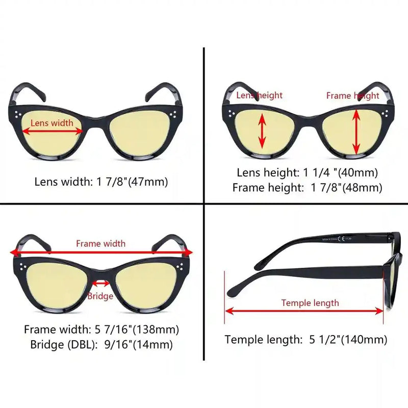 eyekeeper.com 4 Pack Thicker Frame Cat-eye Blue Light Blocking Readers TM9108 Eyeglasses White Smoke 4 Pairs Mix / without magnification,4 Pairs Mix / +0.50,4 Pairs Mix / +0.75,4 Pairs Mix / +1.00,4 Pairs Mix / +1.25,4 Pairs Mix / +1.50,4 Pairs Mix / +1.75,4 Pairs Mix / +2.00,4 Pairs Mix / +2.50,4 Pairs Mix / +3.00
