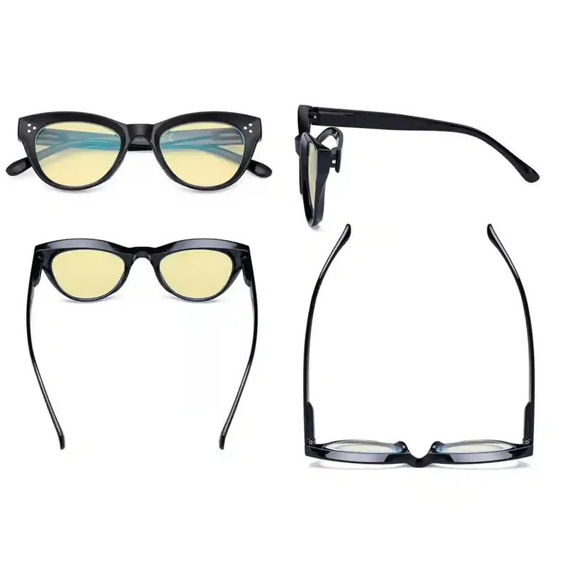 eyekeeper.com 4 Pack Thicker Frame Cat-eye Blue Light Blocking Readers TM9108 Eyeglasses White Smoke 4 Pairs Mix / without magnification,4 Pairs Mix / +0.50,4 Pairs Mix / +0.75,4 Pairs Mix / +1.00,4 Pairs Mix / +1.25,4 Pairs Mix / +1.50,4 Pairs Mix / +1.75,4 Pairs Mix / +2.00,4 Pairs Mix / +2.50,4 Pairs Mix / +3.00