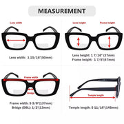 eyekeeper.com 4 Pack Thicker Frame Design Bifocal Reading Glasses BR9107 Eyeglasses White Smoke 4 Pairs Mix / +1.00,4 Pairs Mix / +2.50