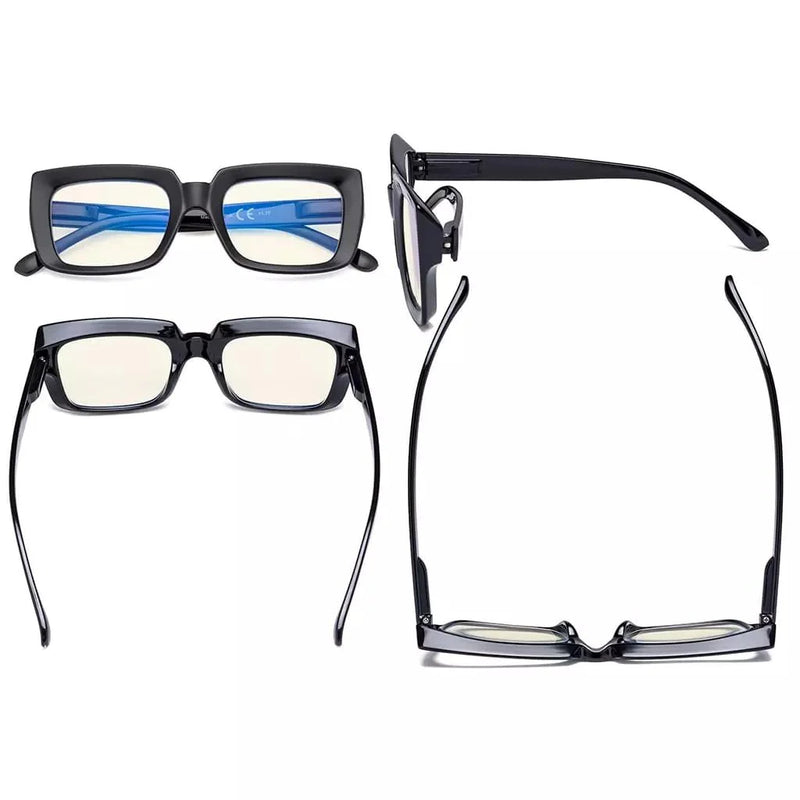 eyekeeper.com 4 Pack Thicker Frame Design Blue Light Filter Reading Glasses UVR9107 Eyeglasses White Smoke 4 Pairs Mix / without magnification,4 Pairs Mix / +0.50,4 Pairs Mix / +0.75,4 Pairs Mix / +1.00,4 Pairs Mix / +1.25,4 Pairs Mix / +1.50,4 Pairs Mix / +1.75,4 Pairs Mix / +2.00,4 Pairs Mix / +2.50,4 Pairs Mix / +3.00