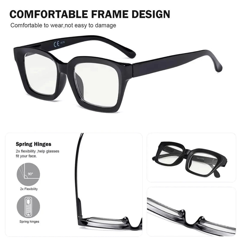 eyekeeper.com 4 Pack Thicker Frame Progressive Multifocus Readers M9106 Eyeglasses White Smoke 4 Pairs Mix / +1.00,4 Pairs Mix / +1.25,4 Pairs Mix / +1.50,4 Pairs Mix / +1.75,4 Pairs Mix / +2.00,4 Pairs Mix / +2.25,4 Pairs Mix / +2.50,4 Pairs Mix / +3.00,4 Pairs Mix / +3.50