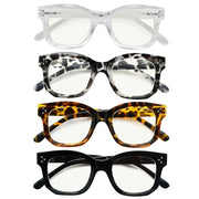 eyekeeper.com 4 Pack Thicker Frame Progressive Multifocus Reading Glasses M2002 Eyeglasses White Smoke 4 Pairs Mix / +1.00,4 Pairs Mix / +1.50,4 Pairs Mix / +1.75,4 Pairs Mix / +2.00,4 Pairs Mix / +2.50,4 Pairs Mix / +3.00,4 Pairs Mix / Select a Magnification Strength