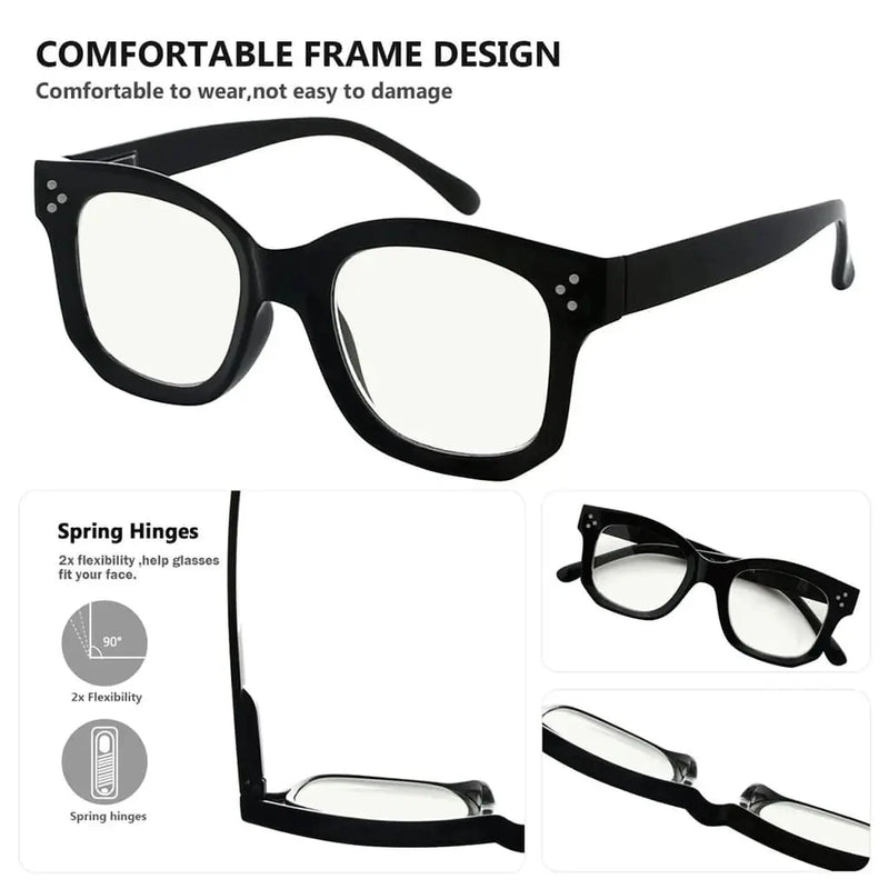 eyekeeper.com 4 Pack Thicker Frame Progressive Multifocus Reading Glasses M2002 Eyeglasses White Smoke 4 Pairs Mix / +1.00,4 Pairs Mix / +1.50,4 Pairs Mix / +1.75,4 Pairs Mix / +2.00,4 Pairs Mix / +2.50,4 Pairs Mix / +3.00,4 Pairs Mix / Select a Magnification Strength