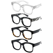 eyekeeper.com 4 Pack Thicker Frame Reading Glasses Chic Eyeglasses R2013 Eyeglasses White Smoke 4 Pairs Mix / without magnification,4 Pairs Mix / +0.50,4 Pairs Mix / +0.75,4 Pairs Mix / +1.00,4 Pairs Mix / +1.25,4 Pairs Mix / +1.50,4 Pairs Mix / +1.75,4 Pairs Mix / +2.00,4 Pairs Mix / +2.25,4 Pairs Mix / +2.50,4 Pairs Mix / +2.75,4 Pairs Mix / +3.00