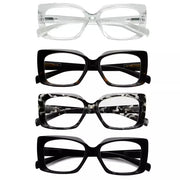eyekeeper.com 4 Pack Thicker Frame Reading Glasses R2010 Eyeglasses White Smoke 4 Pairs Mix / without magnification,4 Pairs Mix / +0.50,4 Pairs Mix / +0.75,4 Pairs Mix / +1.00,4 Pairs Mix / +1.25,4 Pairs Mix / +1.50,4 Pairs Mix / +1.75,4 Pairs Mix / +2.00,4 Pairs Mix / +2.25,4 Pairs Mix / +2.50,4 Pairs Mix / +2.75,4 Pairs Mix / +3.00