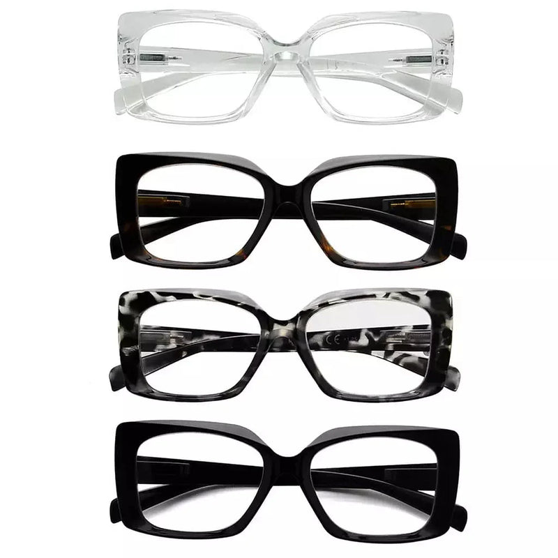 eyekeeper.com 4 Pack Thicker Frame Reading Glasses R2010 Eyeglasses White Smoke 4 Pairs Mix / without magnification,4 Pairs Mix / +0.50,4 Pairs Mix / +0.75,4 Pairs Mix / +1.00,4 Pairs Mix / +1.25,4 Pairs Mix / +1.50,4 Pairs Mix / +1.75,4 Pairs Mix / +2.00,4 Pairs Mix / +2.25,4 Pairs Mix / +2.50,4 Pairs Mix / +2.75,4 Pairs Mix / +3.00