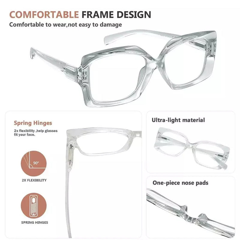 eyekeeper.com 4 Pack Thicker Frame Reading Glasses R2010 Eyeglasses White Smoke 4 Pairs Mix / without magnification,4 Pairs Mix / +0.50,4 Pairs Mix / +0.75,4 Pairs Mix / +1.00,4 Pairs Mix / +1.25,4 Pairs Mix / +1.50,4 Pairs Mix / +1.75,4 Pairs Mix / +2.00,4 Pairs Mix / +2.25,4 Pairs Mix / +2.50,4 Pairs Mix / +2.75,4 Pairs Mix / +3.00