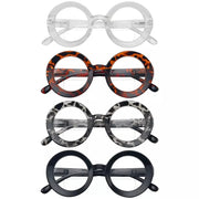 eyekeeper.com 4 Pack Thicker Frame Round Bifocal Reading Glasses SG9109TMP Eyeglasses White Smoke 4 Pairs Mix / +1.00,4 Pairs Mix / +1.50,4 Pairs Mix / +1.75,4 Pairs Mix / +2.50,4 Pairs Mix / +3.00,4 Pairs Mix / +3.50
