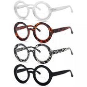 eyekeeper.com 4 Pack Thicker Frame Round Bifocal Reading Glasses SG9109TMP Eyeglasses White Smoke 4 Pairs Mix / +1.00,4 Pairs Mix / +1.50,4 Pairs Mix / +1.75,4 Pairs Mix / +2.50,4 Pairs Mix / +3.00,4 Pairs Mix / +3.50