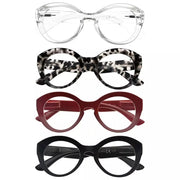eyekeeper.com 4 Pack Thicker Frame Round Reading Glasses R2004 Eyeglasses White Smoke 4 Pairs Mix / without magnification,4 Pairs Mix / +0.50,4 Pairs Mix / +0.75,4 Pairs Mix / +1.00,4 Pairs Mix / +1.25,4 Pairs Mix / +1.50,4 Pairs Mix / +1.75,4 Pairs Mix / +2.00,4 Pairs Mix / +2.25,4 Pairs Mix / +2.50,4 Pairs Mix / +2.75,4 Pairs Mix / +3.00