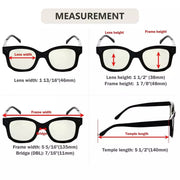 eyekeeper.com 4 Pack Thicker Frame Square Blue Light Filter Readers UVR2002 Eyeglasses White Smoke 4 Pairs Mix / Select a Magnification Strength,4 Pairs Mix / without magnification,4 Pairs Mix / +0.50,4 Pairs Mix / +0.75,4 Pairs Mix / +1.00,4 Pairs Mix / +1.25,4 Pairs Mix / +1.50,4 Pairs Mix / +1.75,4 Pairs Mix / +2.00,4 Pairs Mix / +2.50,4 Pairs Mix /