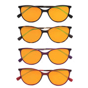eyekeeper.com 4 Pack Trendy Cat-eye Blue Light Blocking Reading Glasses DSDT1785 Eyeglasses White Smoke 4 Pairs Mix / without magnification,4 Pairs Mix / +0.50,4 Pairs Mix / +0.75,4 Pairs Mix / +1.00,4 Pairs Mix / +1.25,4 Pairs Mix / +1.50,4 Pairs Mix / +1.75,4 Pairs Mix / +2.00