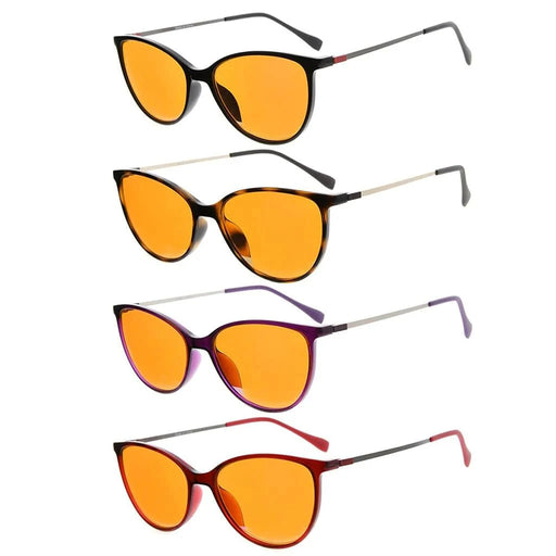eyekeeper.com 4 Pack Trendy Cat-eye Blue Light Blocking Reading Glasses DSDT1785 Eyeglasses White Smoke 4 Pairs Mix / without magnification,4 Pairs Mix / +0.50,4 Pairs Mix / +0.75,4 Pairs Mix / +1.00,4 Pairs Mix / +1.25,4 Pairs Mix / +1.50,4 Pairs Mix / +1.75,4 Pairs Mix / +2.00