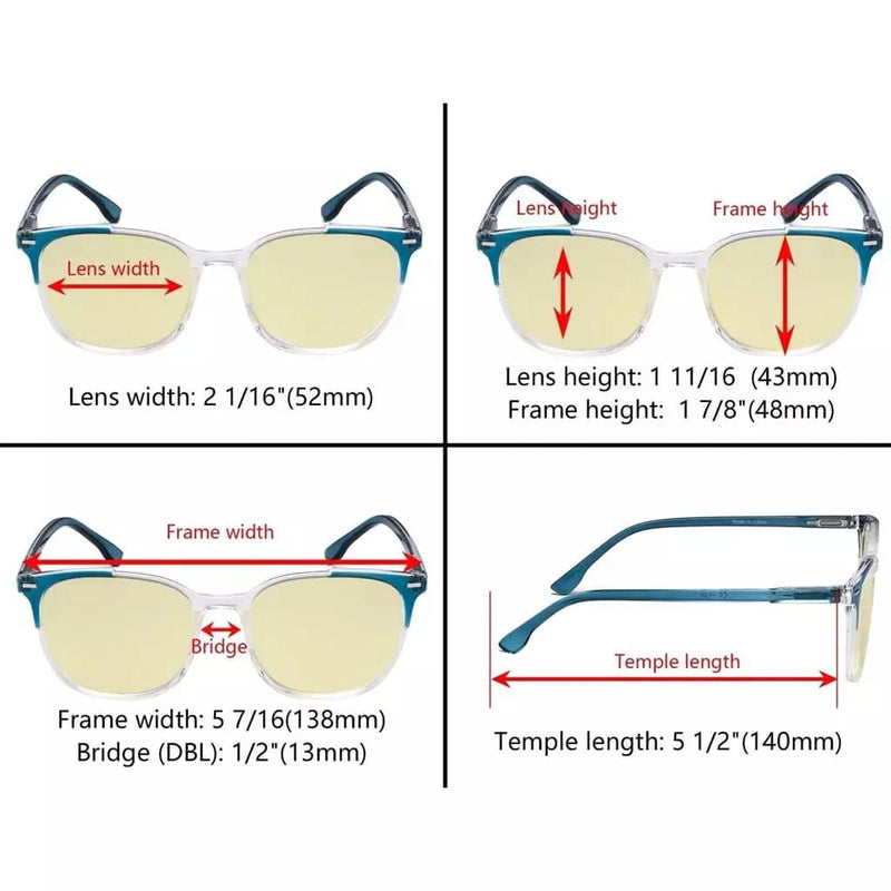 eyekeeper.com 4 Pack Trendy Cute Blue Light Blocking Readers TM9001C Eyeglasses White Smoke 4 Pairs Mix / without magnification,4 Pairs Mix / +0.50,4 Pairs Mix / +0.75,4 Pairs Mix / +1.00,4 Pairs Mix / +1.25,4 Pairs Mix / +1.50,4 Pairs Mix / +1.75,4 Pairs Mix / +2.00,4 Pairs Mix / +2.50,4 Pairs Mix / +3.00