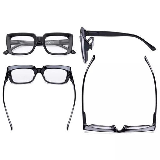 eyekeeper.com Thicker Frame Trendy Reading Glasses Stylish Readers R9107 Eyeglasses White Smoke Black / without magnification,Black / +0.50,Black / +0.75,Black / +1.00,Black / +1.25,Black / +1.50,Black / +1.75,Black / +2.00,Black / +2.25,Black / +2.50,Black / +2.75,Black / +3.00,Black / +3.25,Black / +3.50,Black / +3.75,Black / +4.00,Black / +5.00,B
