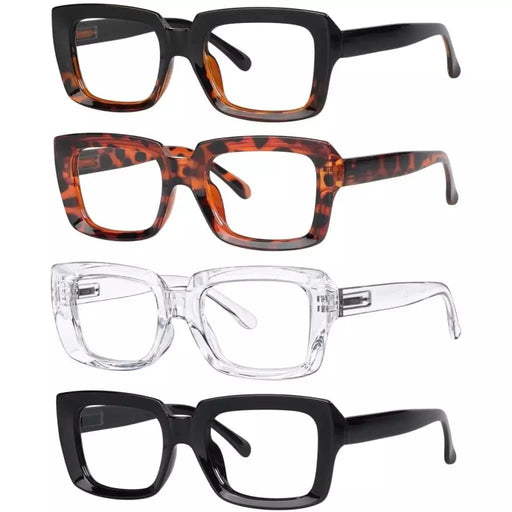 eyekeeper.com 5 Pack Trendy Reading Glasses Thicker Frame Readers R9107 Eyeglasses Antique White 4 Pairs Mix / without magnification,4 Pairs Mix / +0.50,4 Pairs Mix / +0.75,4 Pairs Mix / +1.00,4 Pairs Mix / +1.25,4 Pairs Mix / +1.50,4 Pairs Mix / +1.75,4 Pairs Mix / +2.00,4 Pairs Mix / +2.25,4 Pairs Mix / +2.50,4 Pairs Mix / +2.75,4 Pairs Mix / +3.00