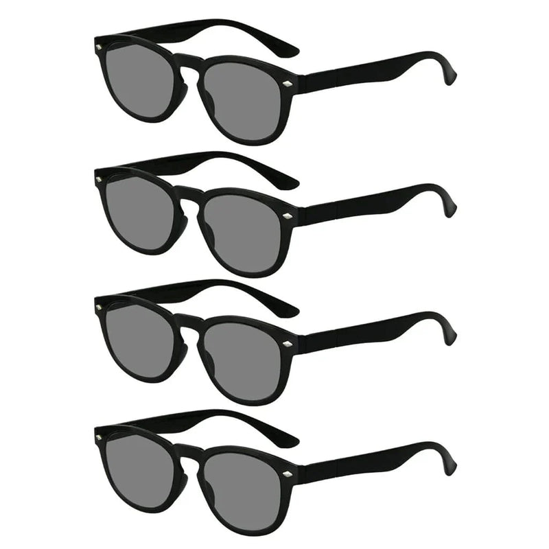 eyekeeper.com 4 Pack Stylish Reading Glasses R086 Eyeglasses White Smoke Grey Lens-4pcs / +0.50,Grey Lens-4pcs / +0.75,Grey Lens-4pcs / +1.00,Grey Lens-4pcs / +1.75,Grey Lens-4pcs / +2.00,Grey Lens-4pcs / +2.25,Grey Lens-4pcs / +2.50,Grey Lens-4pcs / +2.75,Grey Lens-4pcs / +3.00,Grey Lens-4pcs / +4.00,Grey Lens-4pcs / +1.25,Gr