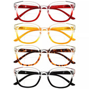 eyekeeper.com 4 Pack Two Tone Bifocal Reading Glasses BR2114 Eyeglasses White Smoke 4 Pairs Mix / +1.00,4 Pairs Mix / +1.50,4 Pairs Mix / +2.00,4 Pairs Mix / +2.50,4 Pairs Mix / +3.00,4 Pairs Mix / +3.50