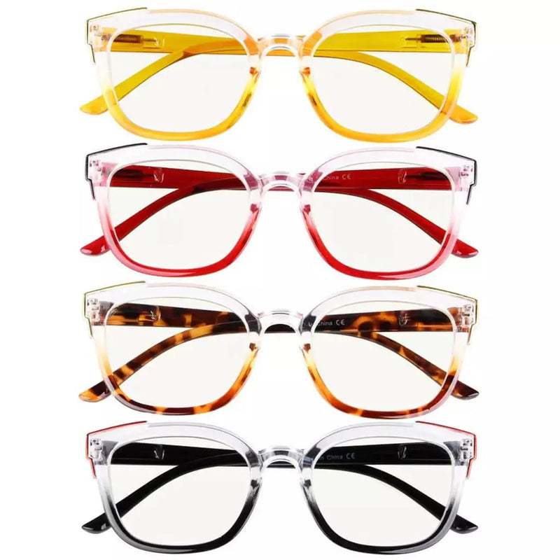 eyekeeper.com 4 Pack Two Tone Progressive Multifocal Reading Glasses M2114 Eyeglasses White Smoke 4 Pairs Mix / +1.00,4 Pairs Mix / +1.25,4 Pairs Mix / +1.50,4 Pairs Mix / +1.75,4 Pairs Mix / +2.00,4 Pairs Mix / +2.25,4 Pairs Mix / +2.50,4 Pairs Mix / +3.00,4 Pairs Mix / +3.50