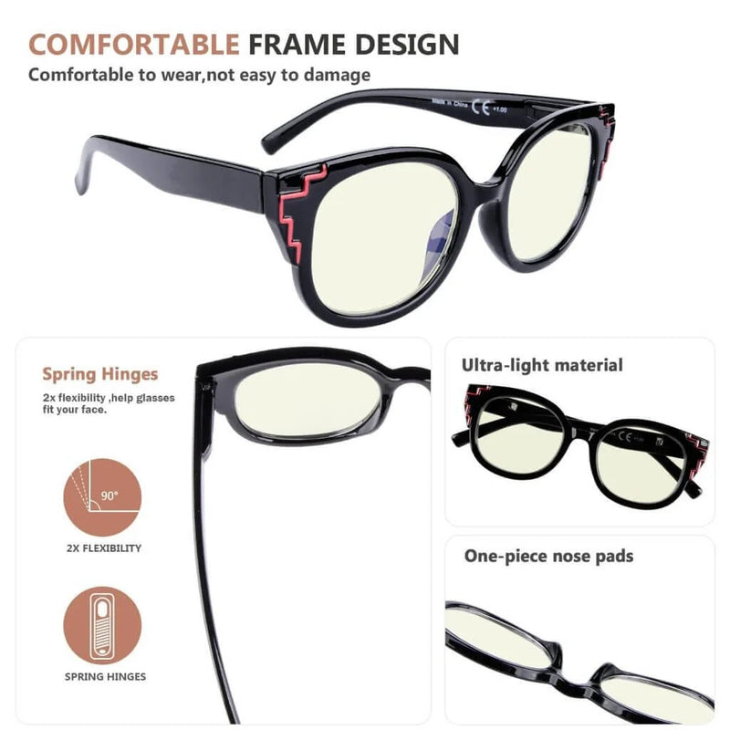 eyekeeper.com 4 Pack Unique Blue Light Filter Readers UV2119 Eyeglasses White Smoke 4 Pairs Mix / without magnification,4 Pairs Mix / +0.50,4 Pairs Mix / +0.75,4 Pairs Mix / +1.00,4 Pairs Mix / +1.25,4 Pairs Mix / +1.50,4 Pairs Mix / +1.75,4 Pairs Mix / +2.00,4 Pairs Mix / +2.25,4 Pairs Mix / +2.50,4 Pairs Mix / +2.75,4 Pairs Mix / +3.00