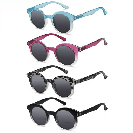 eyekeeper.com 4 Pack Unique Round Bifocal Reading Sunglasses SBR2032 Eyeglasses White Smoke 4 Pairs Mix / +1.00,4 Pairs Mix / +1.50,4 Pairs Mix / +1.75,4 Pairs Mix / +2.00,4 Pairs Mix / +2.50,4 Pairs Mix / +3.00,4 Pairs Mix / +3.50