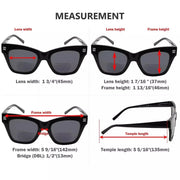 eyekeeper.com 4 Pack Vintage Bifocal Reading Sunglasses Thick Frame Readers SBR2111 Sunglasses White Smoke 4 Pairs Mix / +1.00,4 Pairs Mix / +1.50,4 Pairs Mix / +2.00,4 Pairs Mix / +2.50,4 Pairs Mix / +3.00