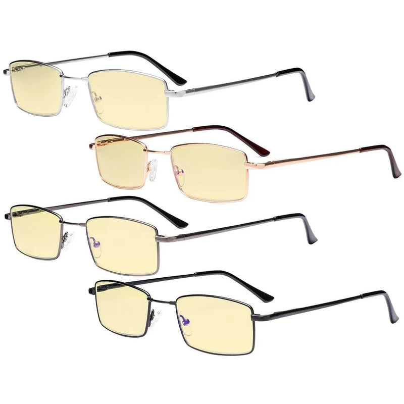 eyekeeper.com 4 Pack Vintage Blue Light Blocking Reading Glasses TMCG1709 Eyeglasses White Smoke 4 Pairs Mix / without magnification,4 Pairs Mix / +0.50,4 Pairs Mix / +0.75,4 Pairs Mix / +1.00,4 Pairs Mix / +1.25,4 Pairs Mix / +1.50,4 Pairs Mix / +1.75,4 Pairs Mix / +2.00,4 Pairs Mix / +2.25,4 Pairs Mix / +2.50,4 Pairs Mix / +3.00