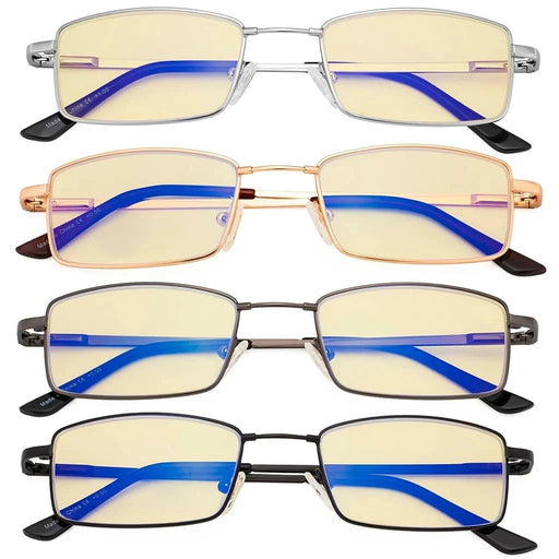 eyekeeper.com 4 Pack Vintage Blue Light Blocking Reading Glasses TMCG1709 Eyeglasses White Smoke 4 Pairs Mix / without magnification,4 Pairs Mix / +0.50,4 Pairs Mix / +0.75,4 Pairs Mix / +1.00,4 Pairs Mix / +1.25,4 Pairs Mix / +1.50,4 Pairs Mix / +1.75,4 Pairs Mix / +2.00,4 Pairs Mix / +2.25,4 Pairs Mix / +2.50,4 Pairs Mix / +3.00