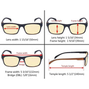 eyekeeper.com 4 Pack Vintage Pattern Blue Light Blocking Readers TMR047 Eyeglasses White Smoke 2Brown-2Grey / without magnification,2Brown-2Grey / +0.50,2Brown-2Grey / +0.75,2Brown-2Grey / +1.00,2Brown-2Grey / +1.25,2Brown-2Grey / +1.50,2Brown-2Grey / +1.75,2Brown-2Grey / +2.00,2Brown-2Grey / +2.50,2Brown-2Grey / +3.00