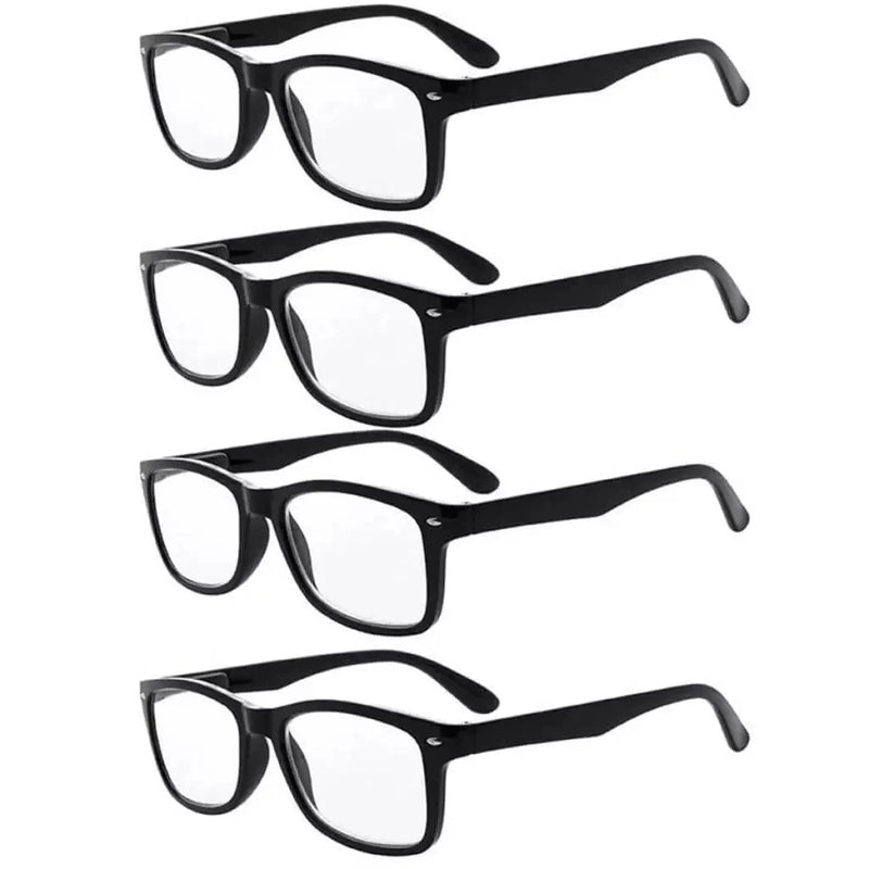 eyekeeper.com 4 Pack Vintage Reading Glasses R075 Eyeglasses White Smoke Black-4pcs / +0.50,Black-4pcs / +0.75,Black-4pcs / +1.00,Black-4pcs / +1.25,Black-4pcs / +1.50,Black-4pcs / +1.75,Black-4pcs / +2.00,Black-4pcs / +2.25,Black-4pcs / +2.50,Black-4pcs / +2.75,Black-4pcs / +3.00,Black-4pcs / +3.50,Black-4pcs / +4.00