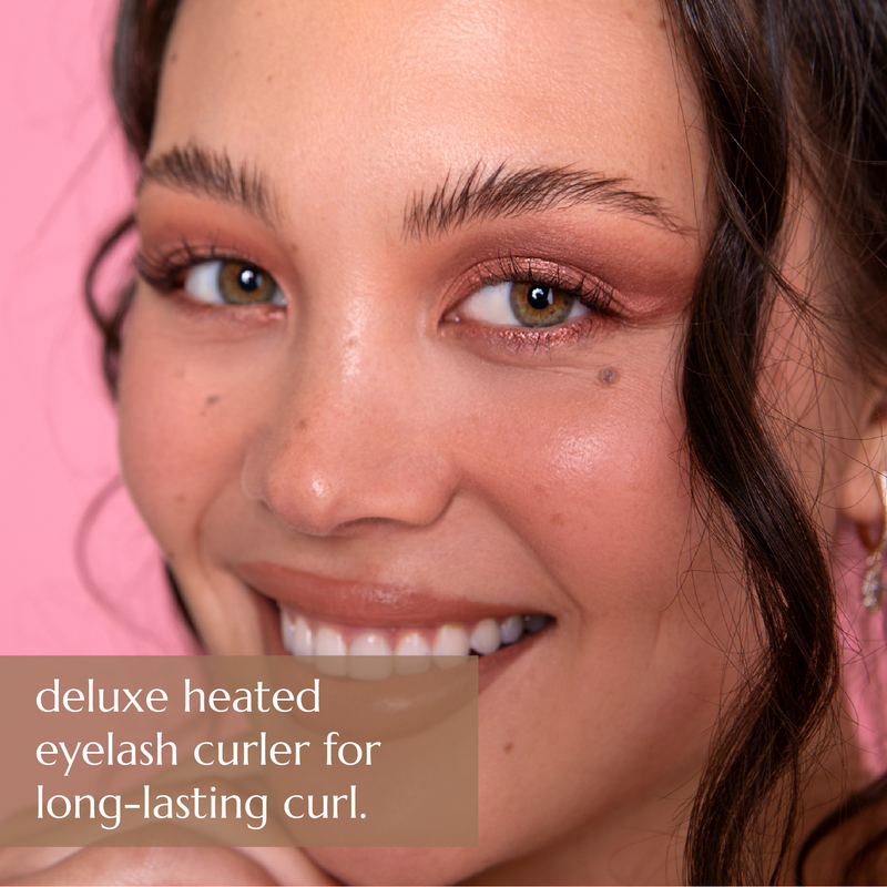Chella deluxe heated eyelash curler Brow & Eye Light Pink