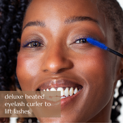 Chella deluxe heated eyelash curler Brow & Eye Black
