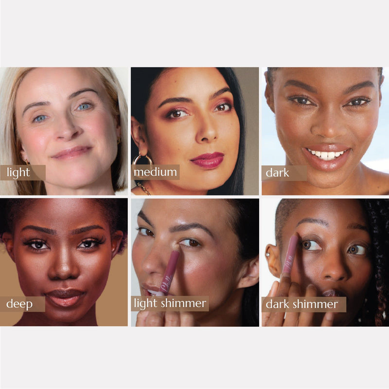 Chella shimmer highlighter Brow & Eye Rosy Brown Light Shimmer,Dark Shimmer