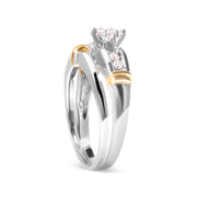 Bids.com 14K Yellow and White Gold 1/3 Cttw Marquise Diamond Cocktail Engagement Ring Set (H-I Color, SI1-SI2 Clarity) - Size 7 Rings White Smoke 7 / YellowWhite.Gold