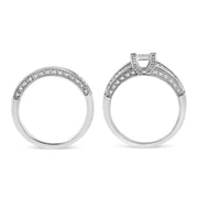 Bids.com .925 Sterling Silver 3/4 Cttw Prong Set Round Diamond Composite Engagement Ring and Band Set (I-J Color, I3 Clarity) - Size 6.5 Rings White Smoke 8 / White.Sterling Silver,7.5 / White.Sterling Silver,6.5 / White.Sterling Silver,7 / White.Sterling Silver,6 / White.Sterling Silver,9 / White.Sterling Silver,5 / White.Sterling Silver,10 / White.Sterling Silver,11 / White.Sterling Silver,12 / White.Ster