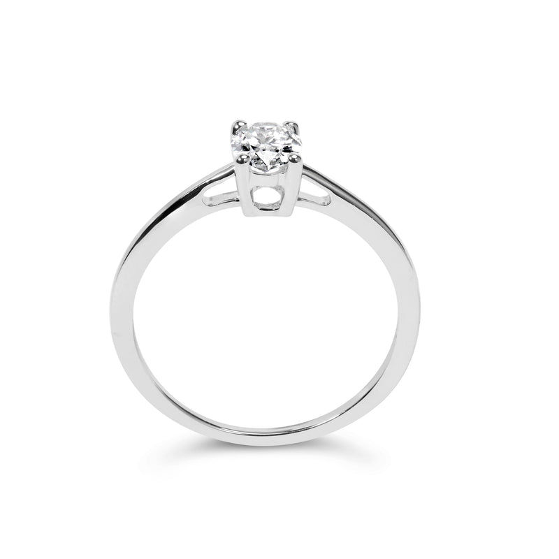 Bids.com 14K White Gold 1/2 Cttw Oval Lab Grown Diamond 4 Prong Solitaire Engagement Ring (F-G Color, VS2-SI1 Clarity) - Size 7 Rings White Smoke 7 / White.Gold,9 / White.Gold,6 / White.Gold,8 / White.Gold,5 / White.Gold