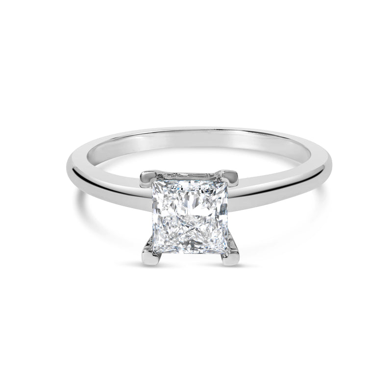 Bids.com 14K White Gold 1.0 Cttw Princess Lab-Grown Diamond Solitaire Engagement  Ring (F-G Color, VS1-VS2 Clarity) - Ring Size 7 Rings White Smoke 7 / White.Gold,9 / White.Gold,6 / White.Gold,8 / White.Gold,5 / White.Gold