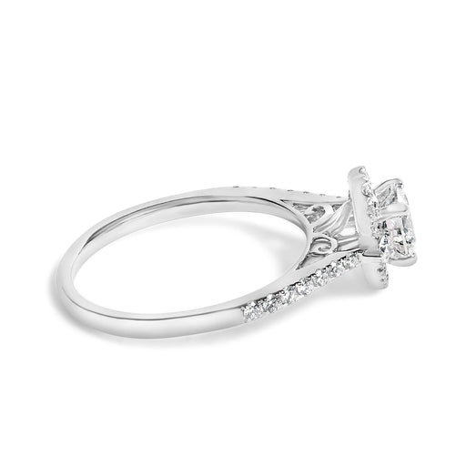 Bids.com 14K White Gold 1.00 Cttw Lab-Grown Diamond Oval Shaped Halo Engagement Ring (F-G Color, VS1-VS2 Clarity) - Ring Size 7 Rings White Smoke 7 / White.Gold,5 / White.Gold,6 / White.Gold,8 / White.Gold,9 / White.Gold,10 / White.Gold