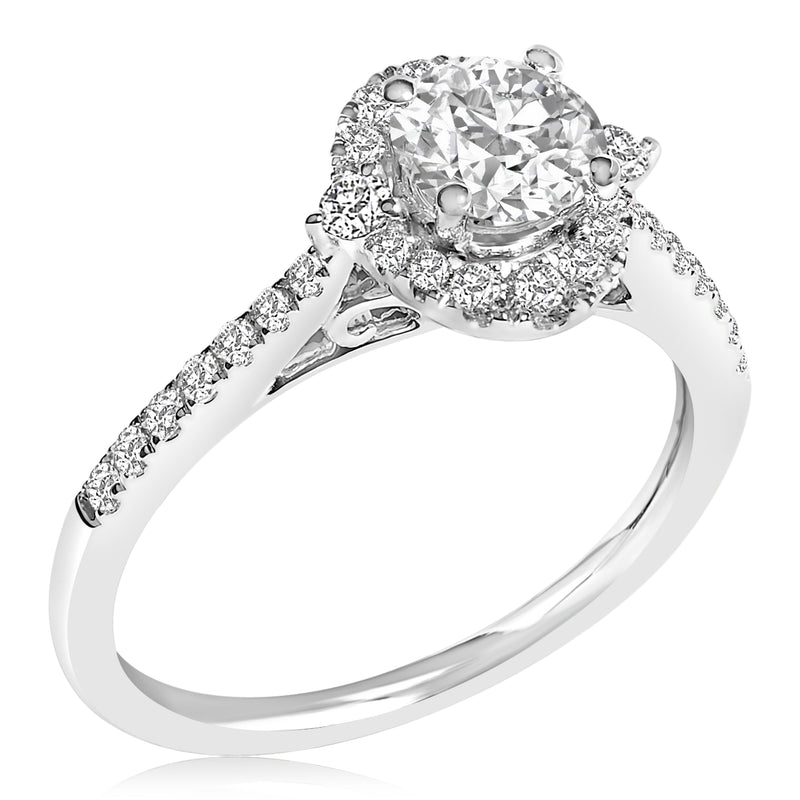 Bids.com 14K White Gold 1.00 Cttw Lab-Grown Diamond Oval Shaped Halo Engagement Ring (F-G Color, VS1-VS2 Clarity) - Ring Size 7 Rings White Smoke 7 / White.Gold,5 / White.Gold,6 / White.Gold,8 / White.Gold,9 / White.Gold,10 / White.Gold