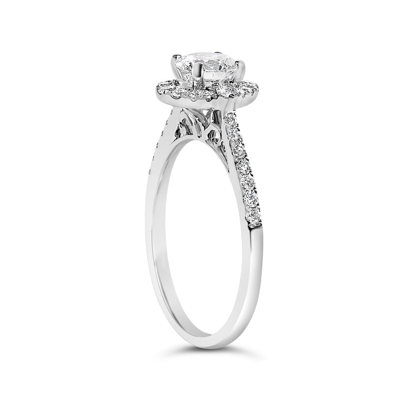 Bids.com 14K White Gold 1.00 Cttw Lab-Grown Diamond Oval Shaped Halo Engagement Ring (F-G Color, VS1-VS2 Clarity) - Ring Size 7 Rings White Smoke 7 / White.Gold,5 / White.Gold,6 / White.Gold,8 / White.Gold,9 / White.Gold,10 / White.Gold