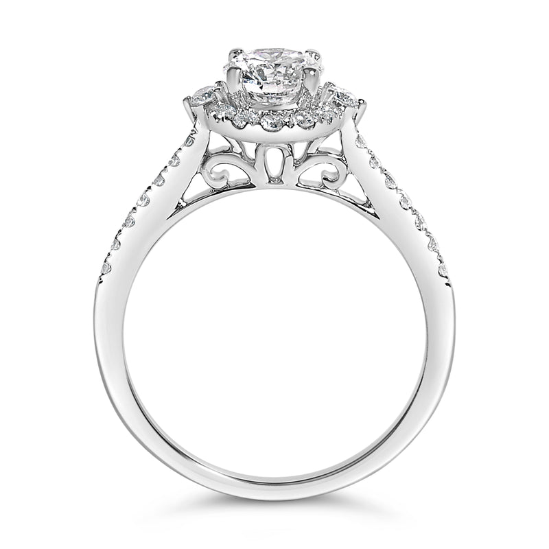 Bids.com 14K White Gold 1.00 Cttw Lab-Grown Diamond Oval Shaped Halo Engagement Ring (F-G Color, VS1-VS2 Clarity) - Ring Size 7 Rings White Smoke 7 / White.Gold,5 / White.Gold,6 / White.Gold,8 / White.Gold,9 / White.Gold,10 / White.Gold