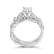 Bids.com 14K White Gold Lab Grown Diamond 1.0 Cttw Vintage Style Engagement Ring and Band Set - Ring Size 5 Rings White Smoke 5 / White.Gold,6 / White.Gold,7 / White.Gold,8 / White.Gold,9 / White.Gold,10 / White.Gold