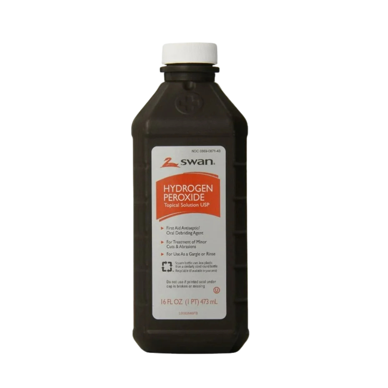 Swan Hydrogen Peroxide Antiseptic Topical Solution 16oz Bottle